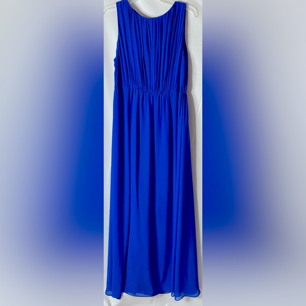 Alice + Olivia | Dresses | Alice Olivia Royal Blue Maxi Dress With Elastic Waist And Sleeveless Medium